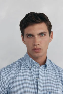 Camisa non iron oxford cuadros