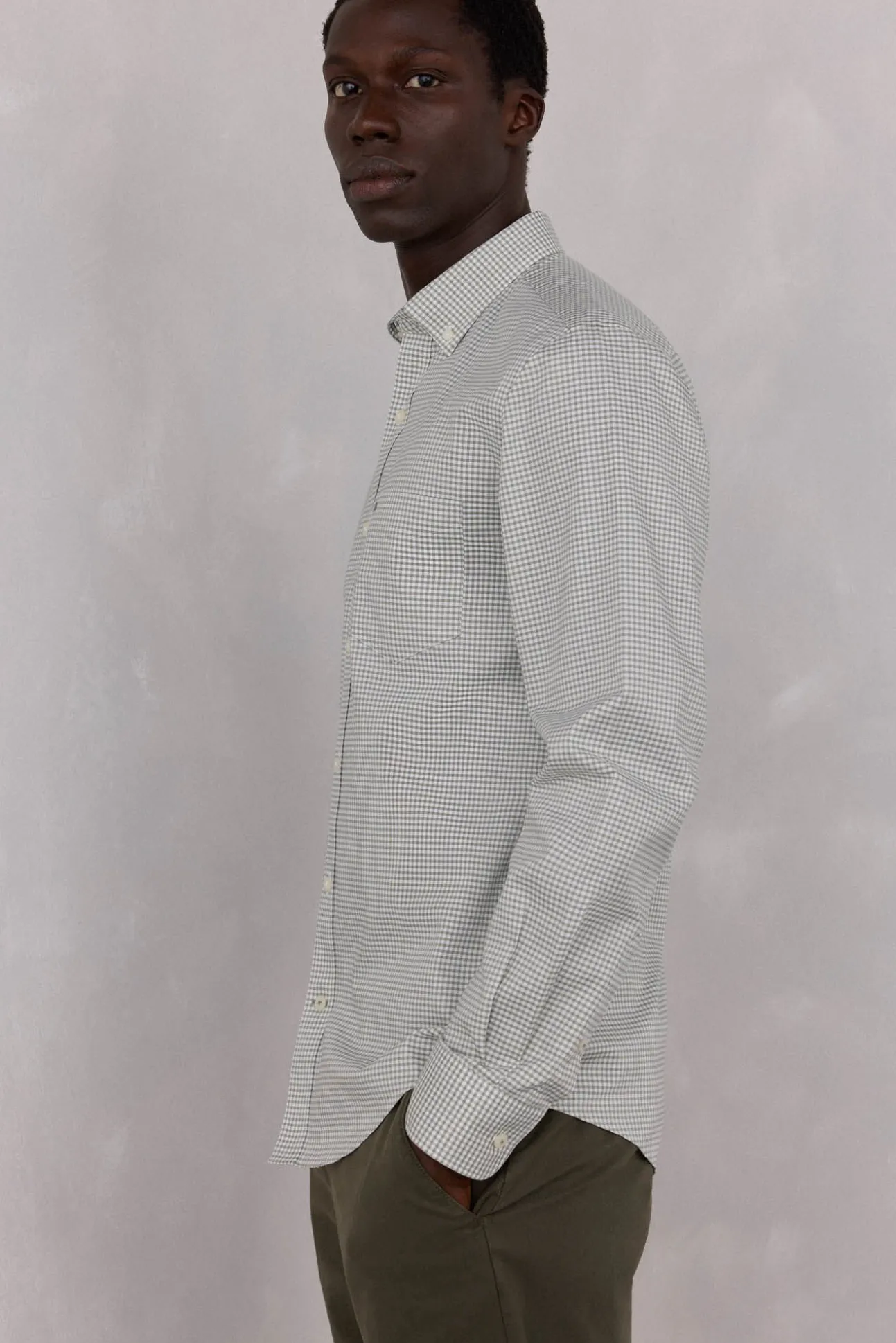 Camisa non iron oxford cuadros