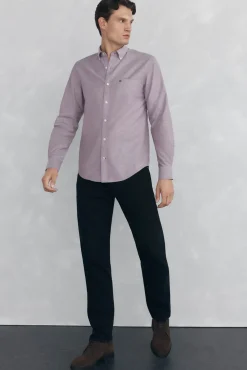 Camisa non iron oxford liso