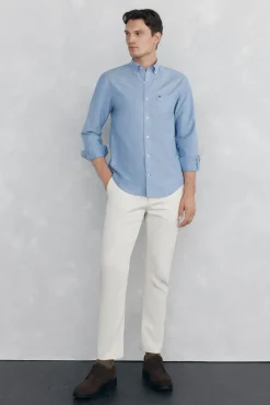 Camisa non iron oxford liso