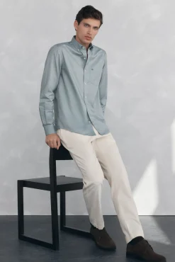Camisa non iron oxford liso