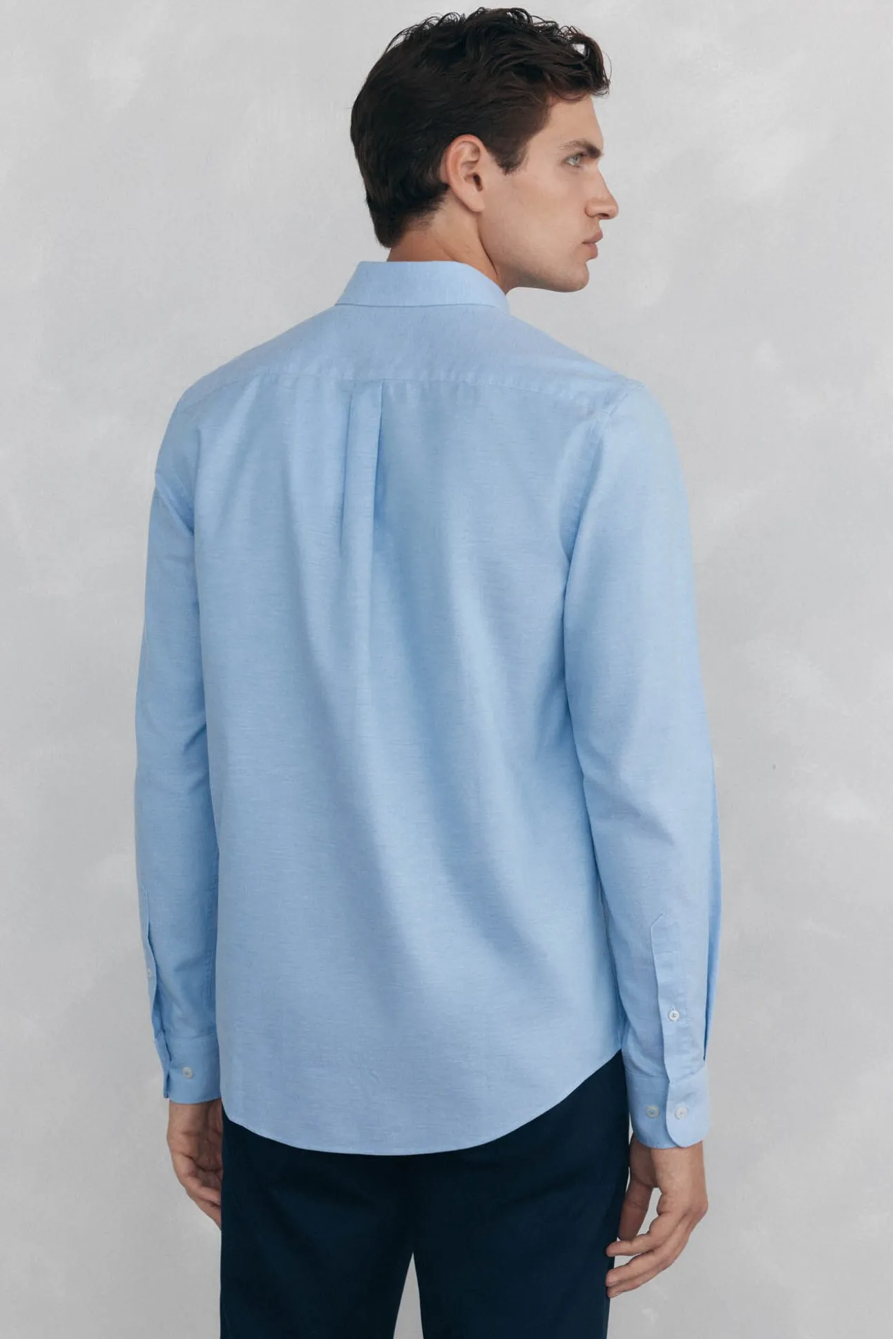 Camisa non iron oxford liso