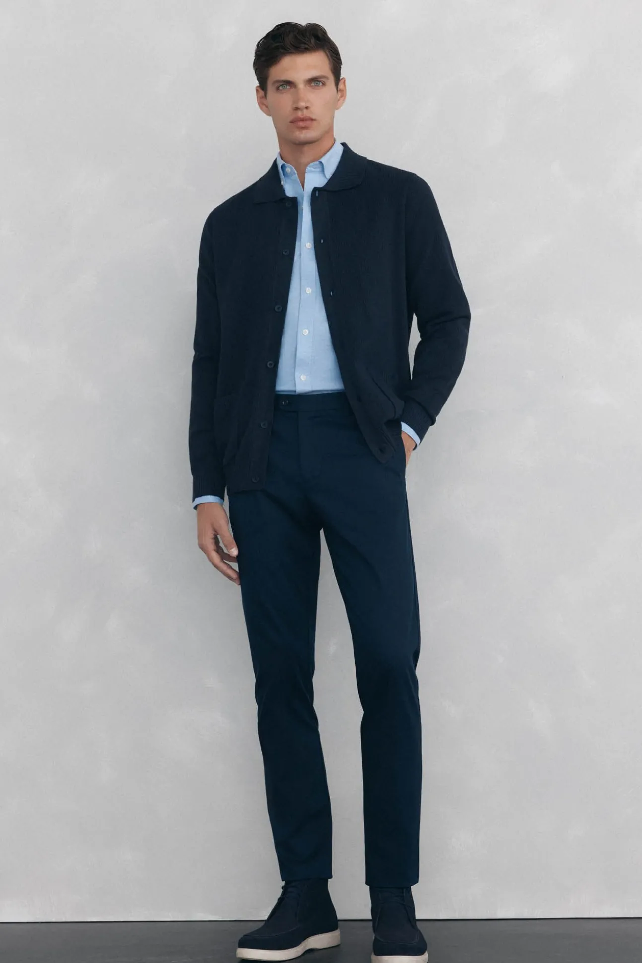 Camisa non iron oxford liso