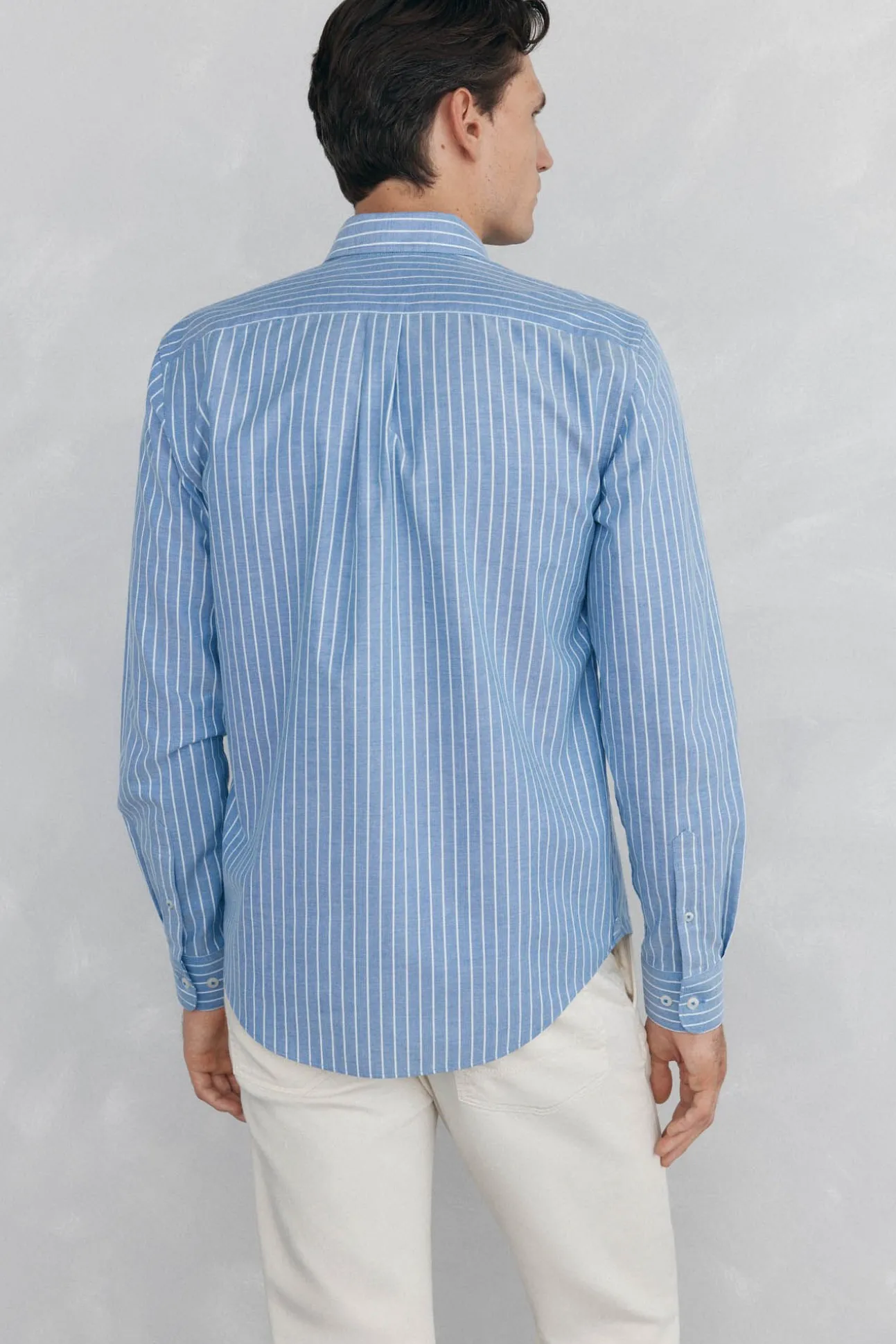 Camisa non iron oxford rayas