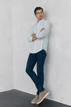 Camisa non iron oxford rayas