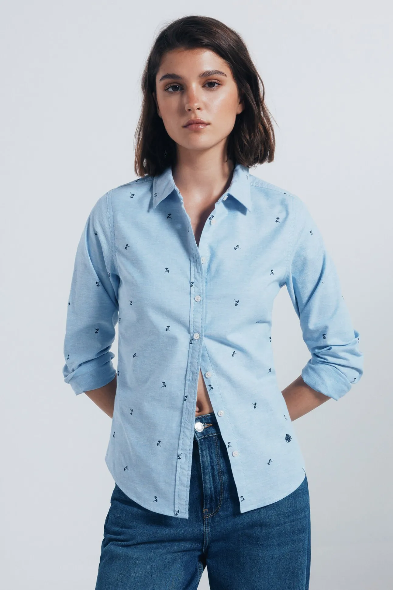 Camisa Oxford algodón