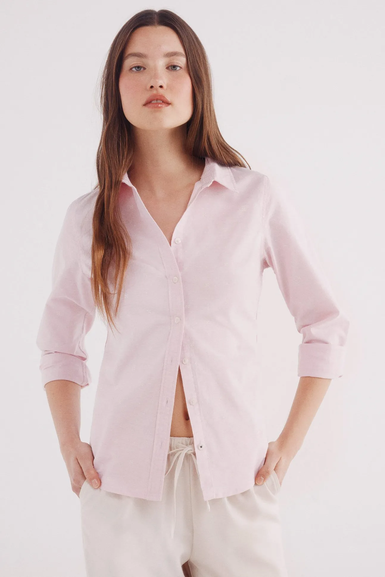Camisa Oxford algodón
