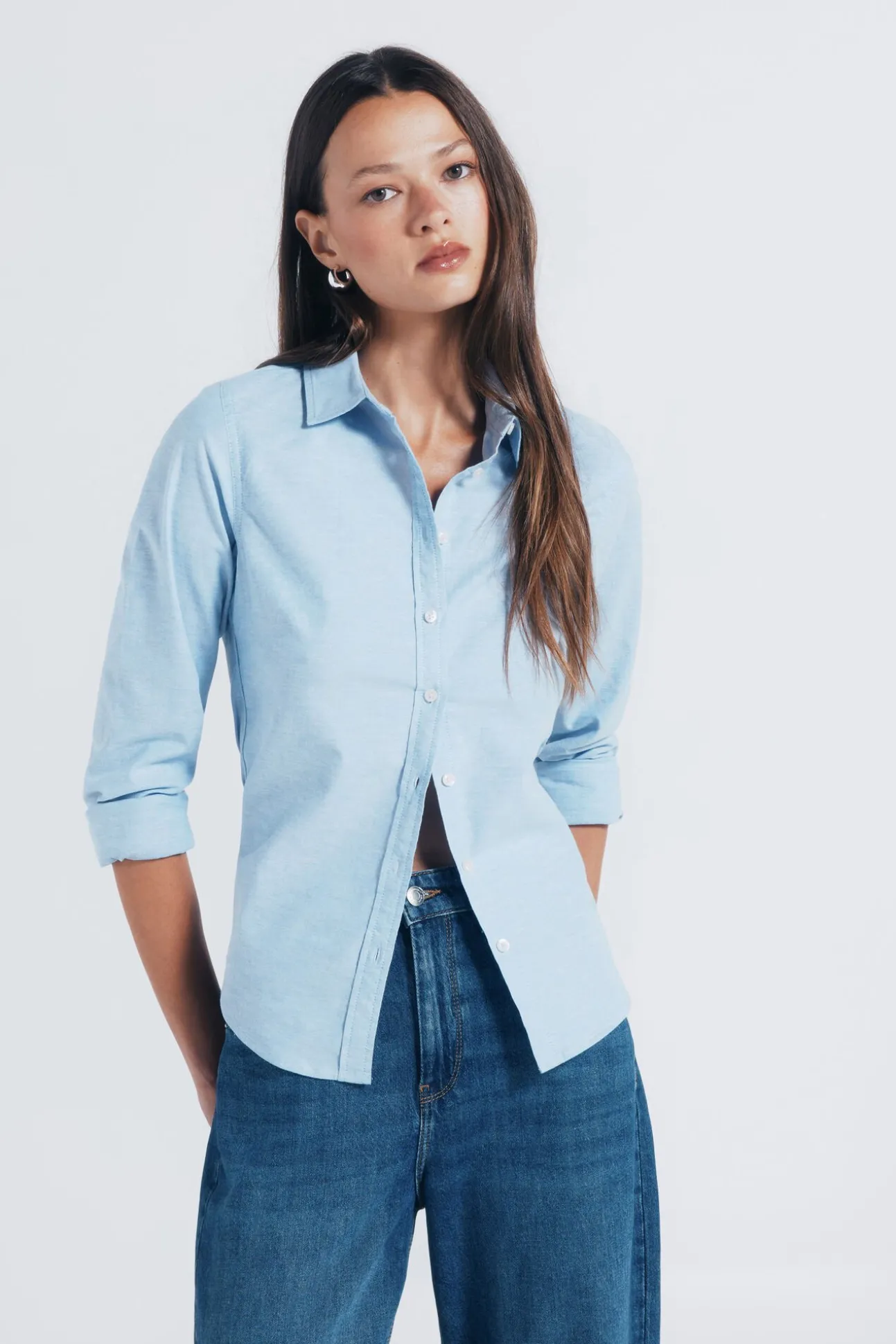 Camisa Oxford algodón