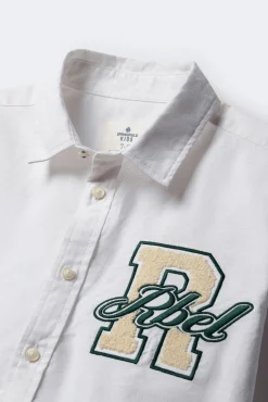 Camisa oxford patch niño