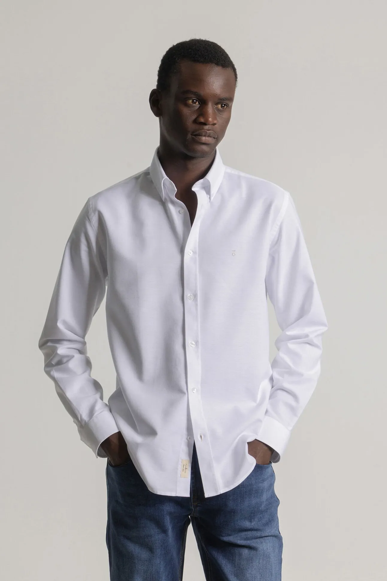 Camisa oxford slim fit