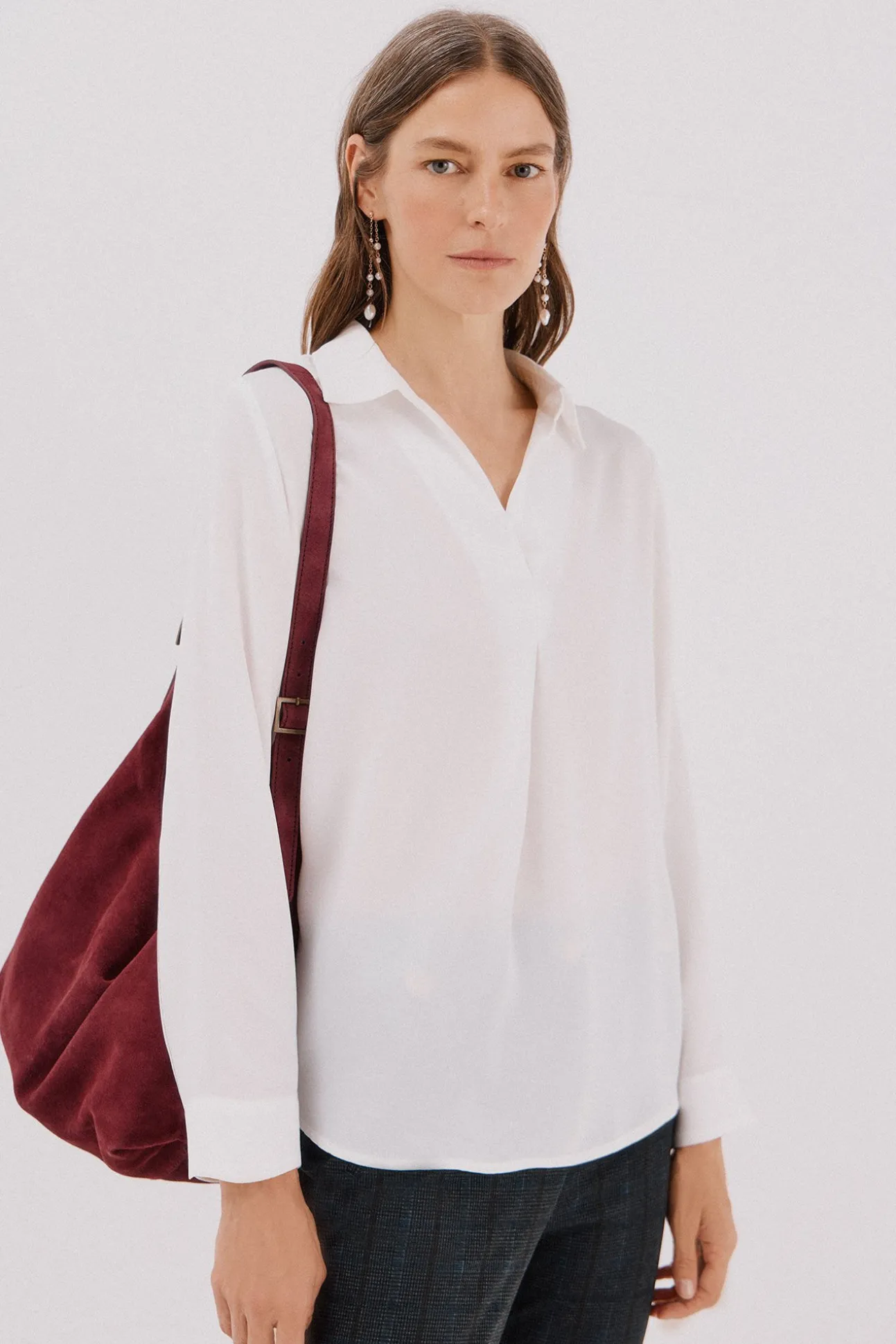 Camisa pliegue
