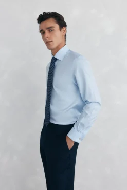 Camisa puño gemelos non iron + antimanchas