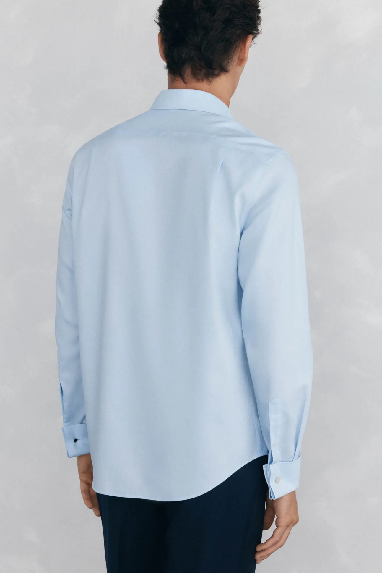 Camisa puño gemelos non iron + antimanchas