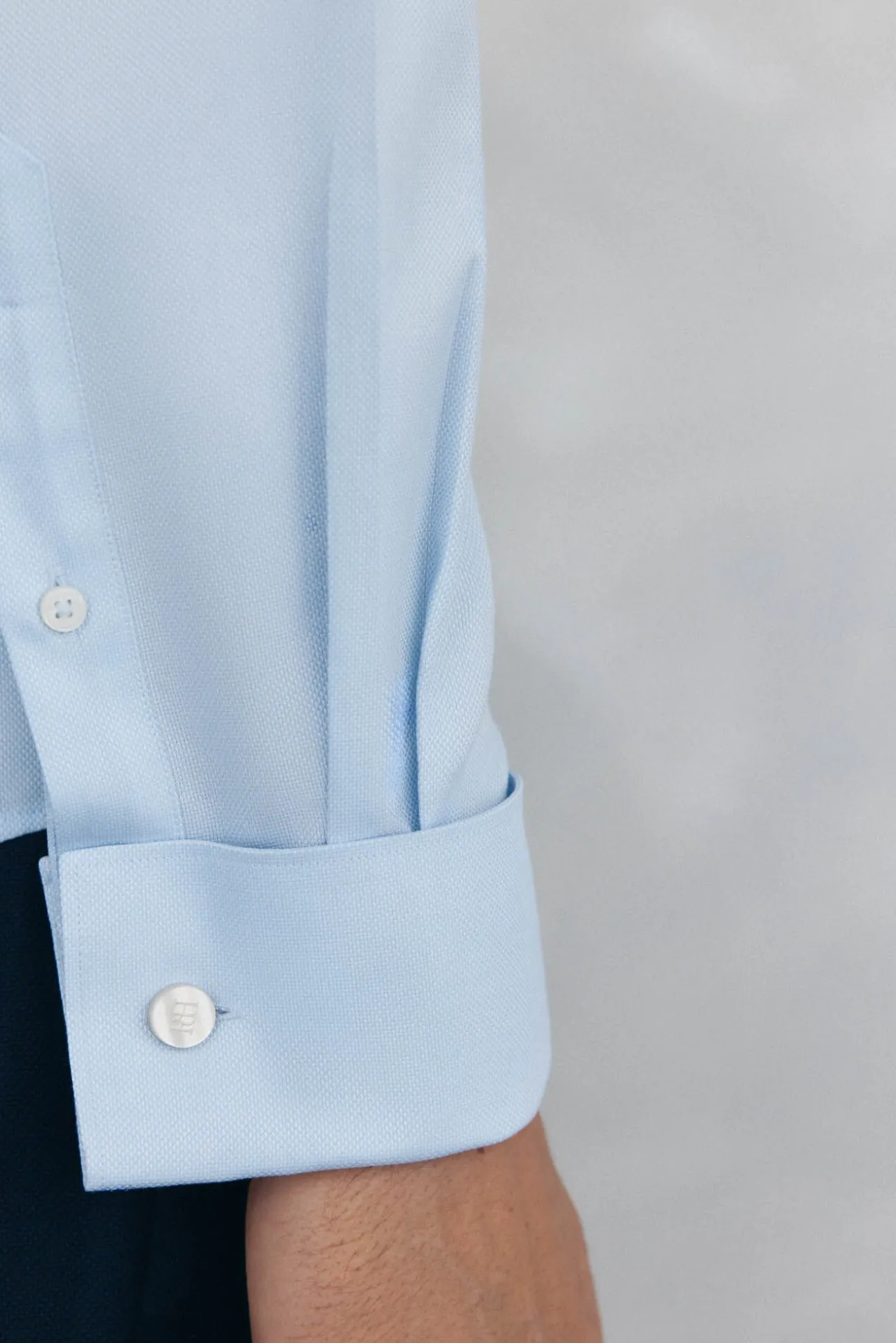 Camisa puño gemelos non iron + antimanchas