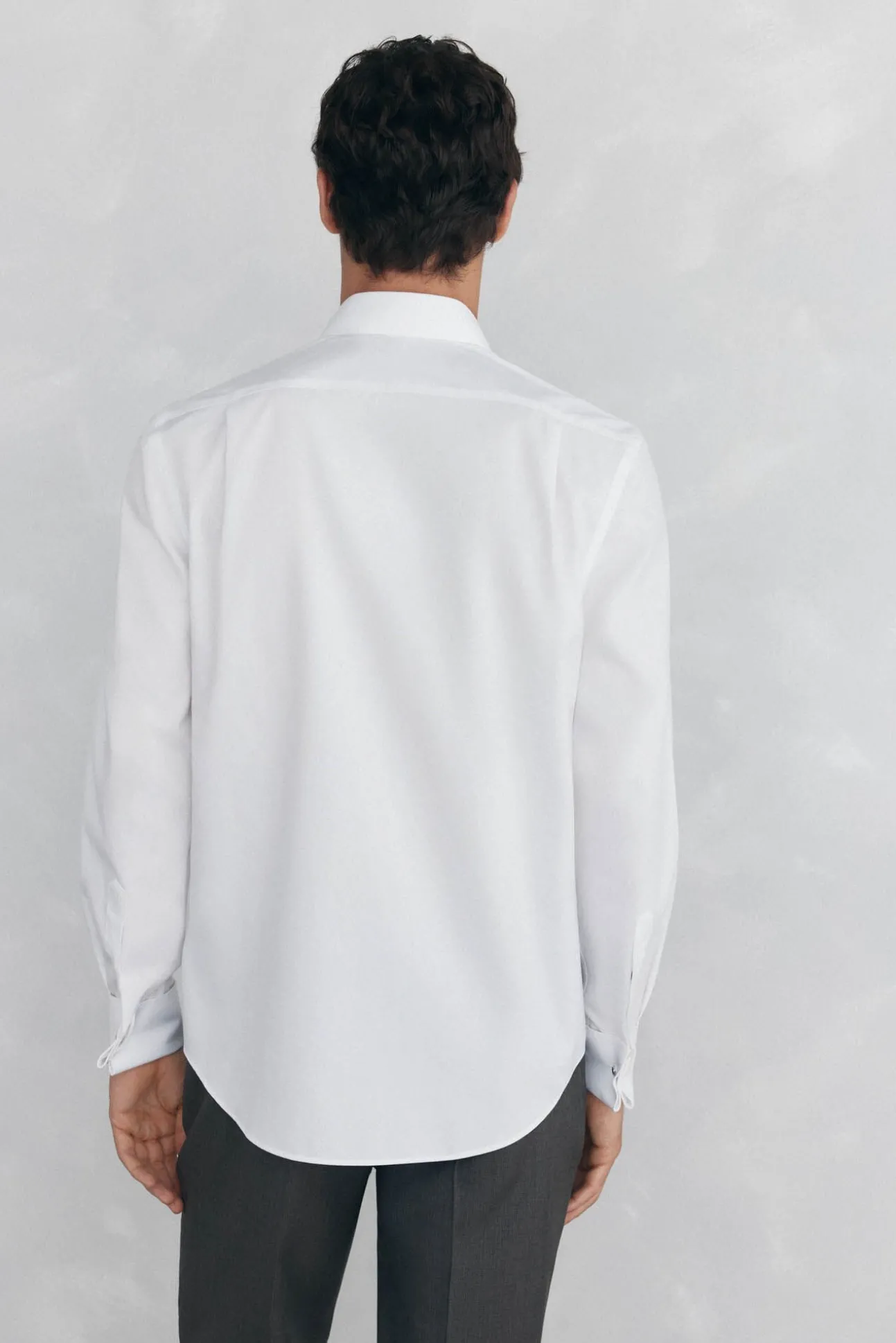 Camisa puño gemelos non iron + antimanchas