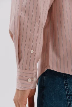 Camisa rayas algodón tencel