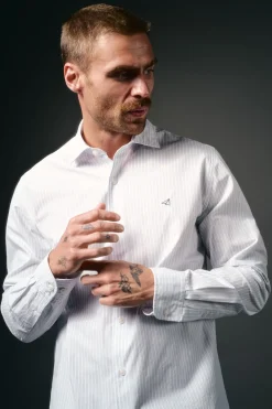 Camisa rayas popelín