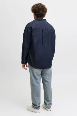 Camisa regular fit denim PLUS