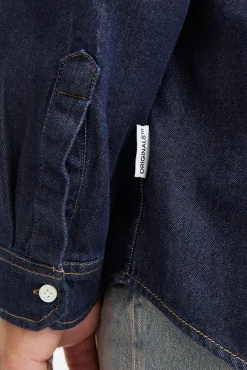 Camisa regular fit denim PLUS