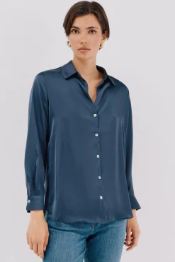 Camisa satinada