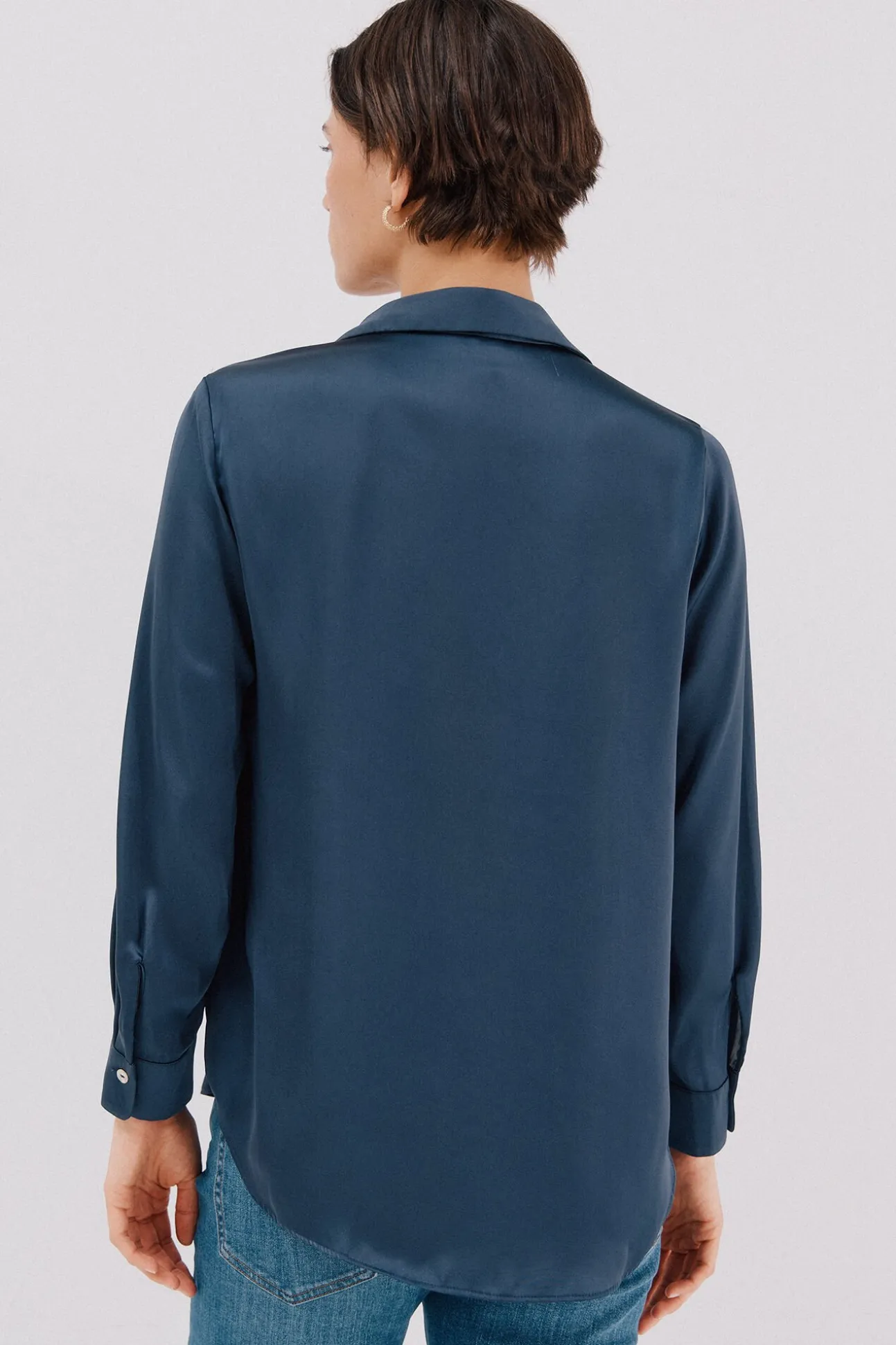 Camisa satinada