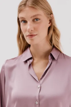 Camisa satinada