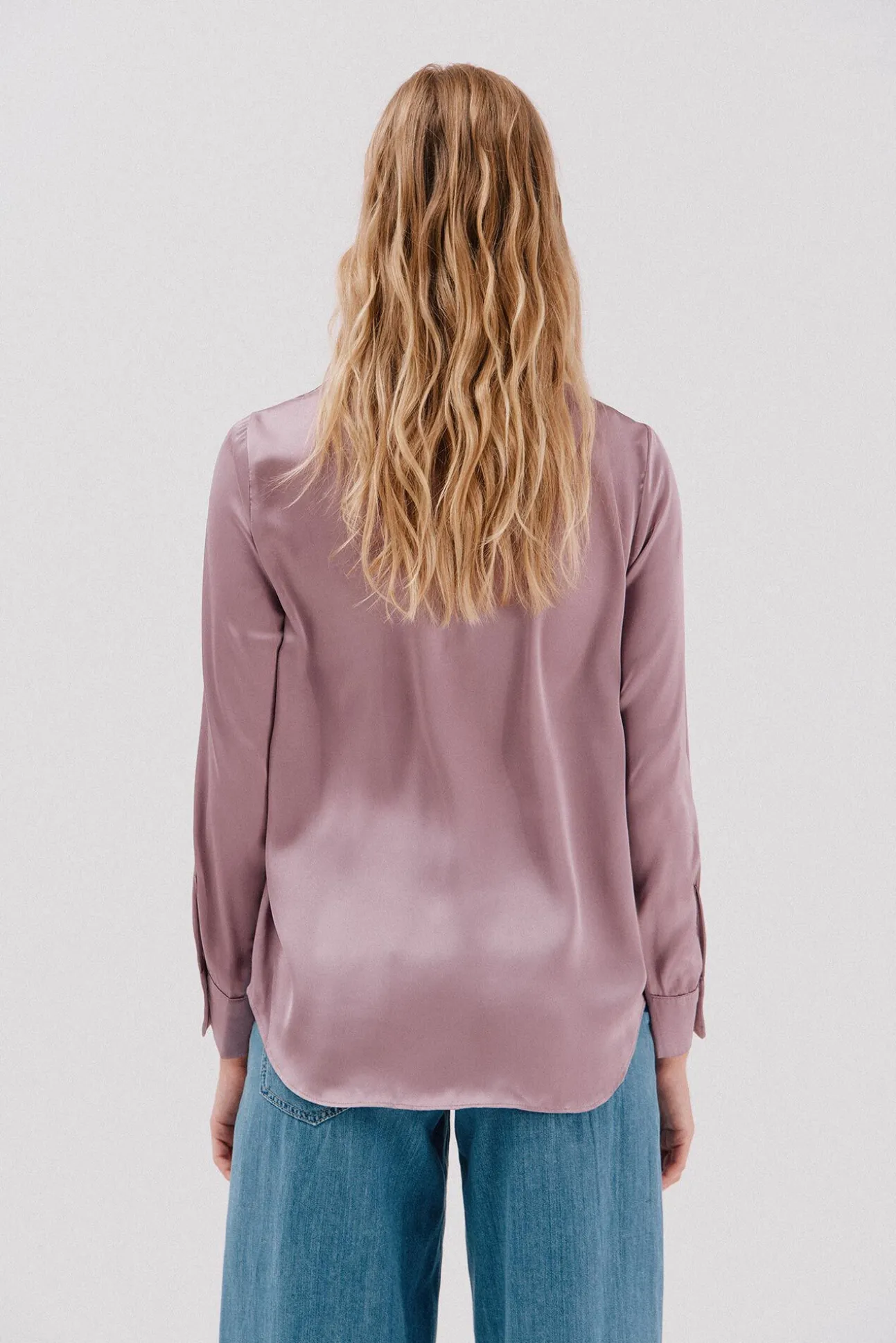 Camisa satinada