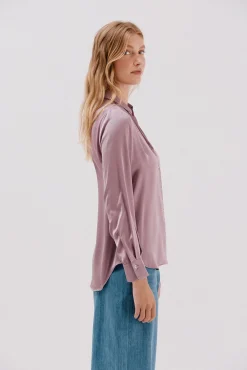 Camisa satinada