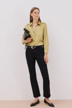 Camisa satinada