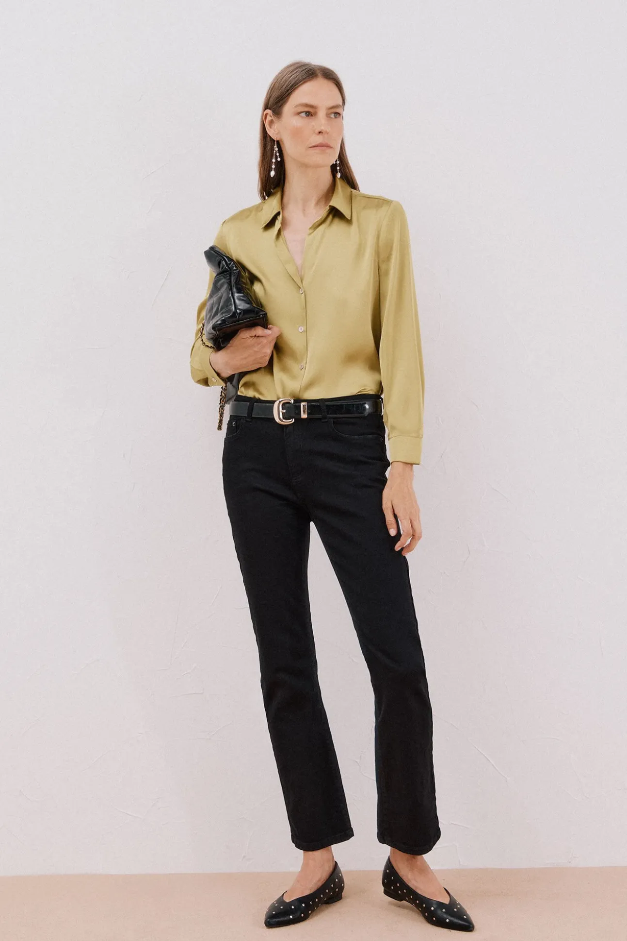 Camisa satinada