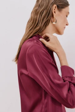 Camisa satinada