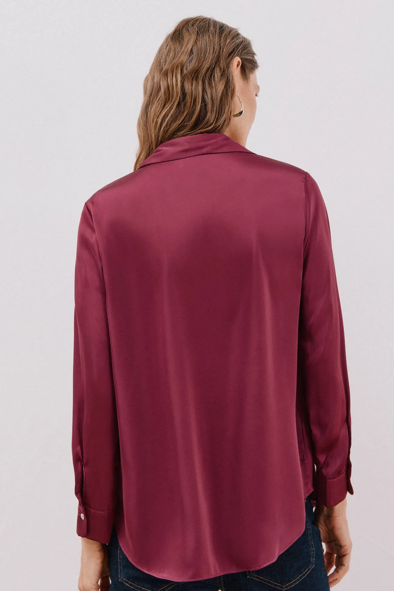 Camisa satinada