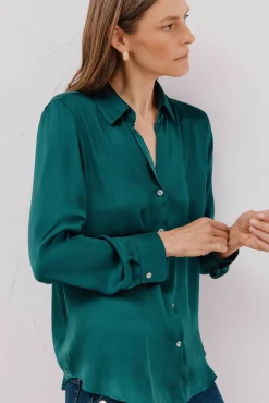 Camisa satinada