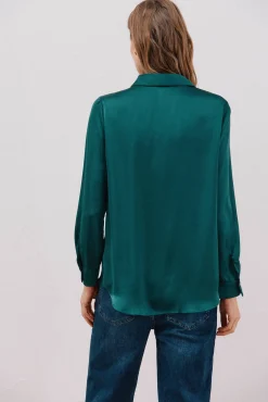 Camisa satinada