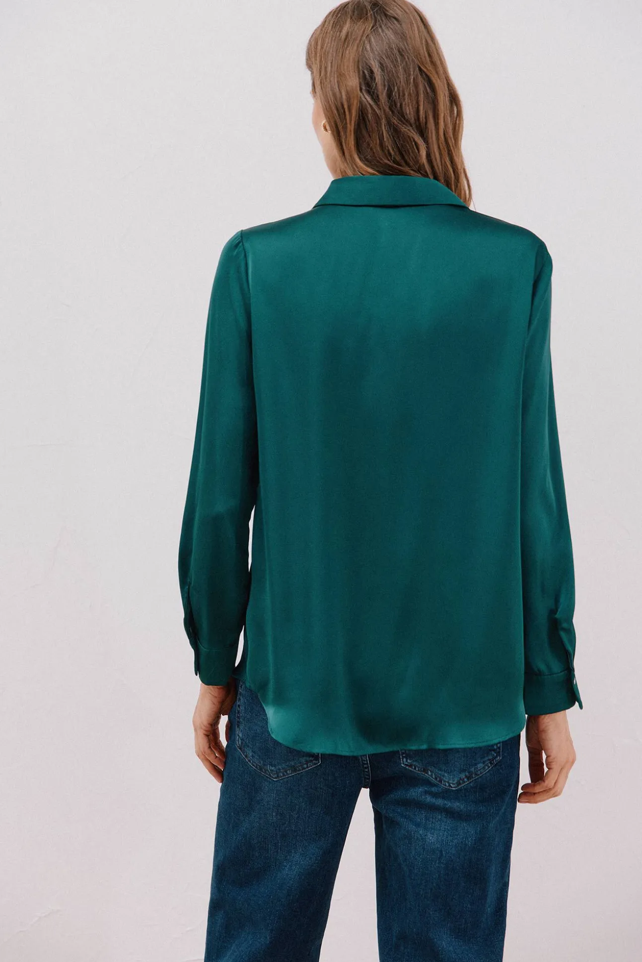 Camisa satinada