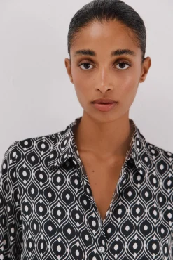 Camisa satinada