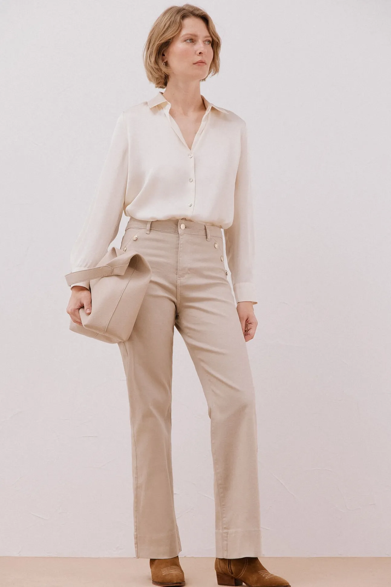 Camisa satinada