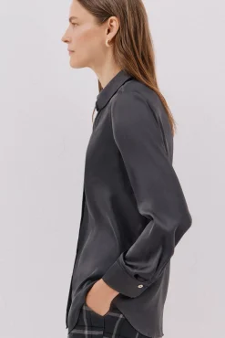 Camisa satinada