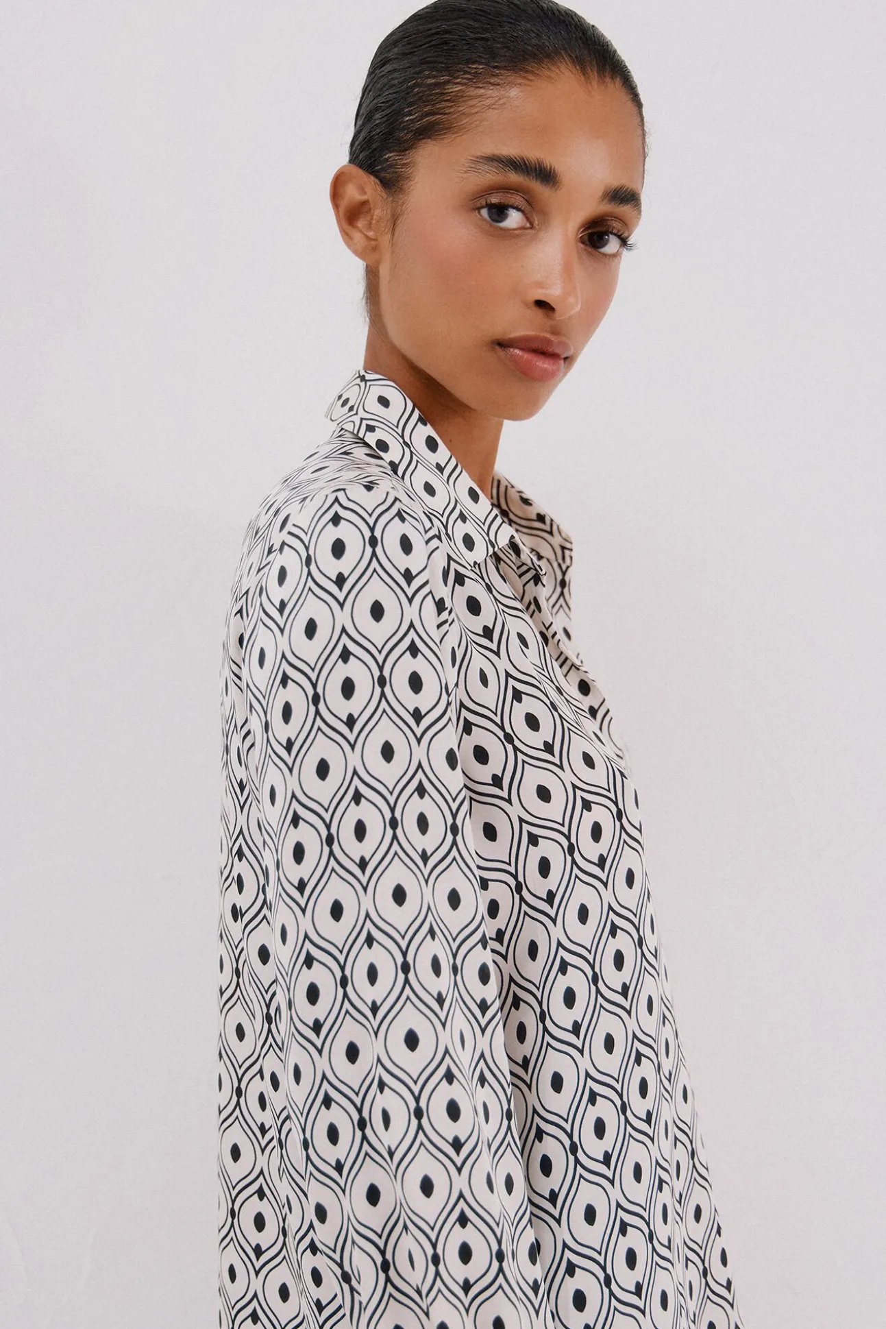 Camisa satinada