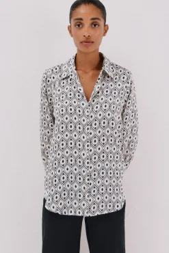 Camisa satinada