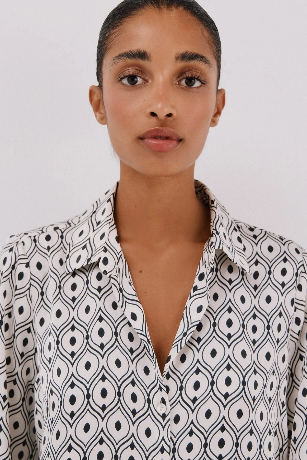 Camisa satinada