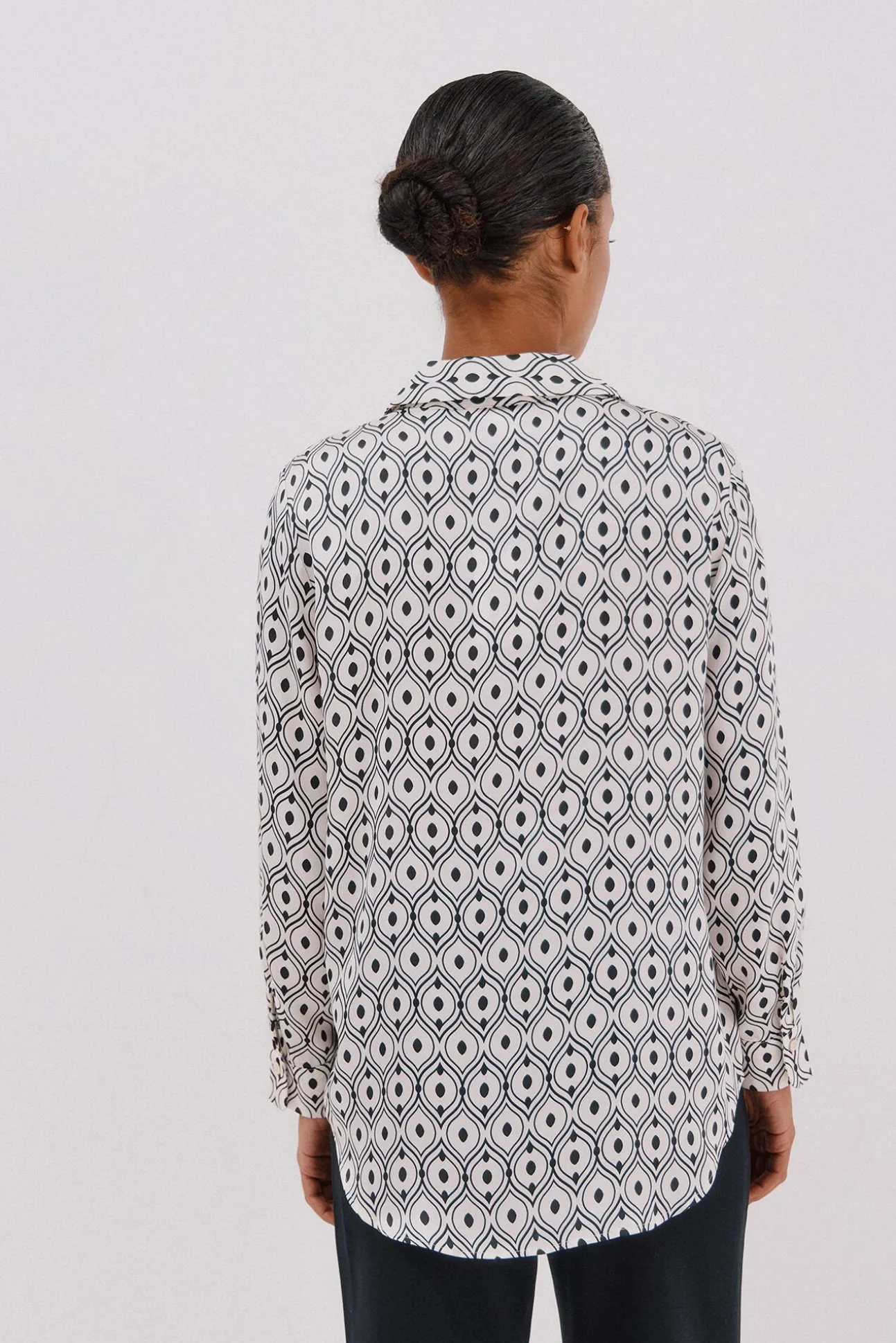Camisa satinada