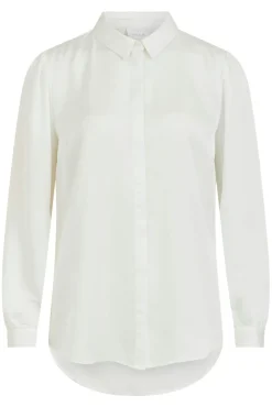 Camisa satinada manga larga