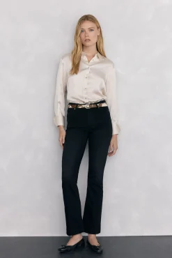 Camisa satén lisa