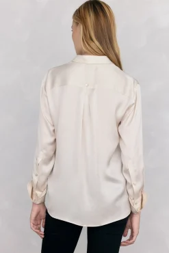 Camisa satén lisa