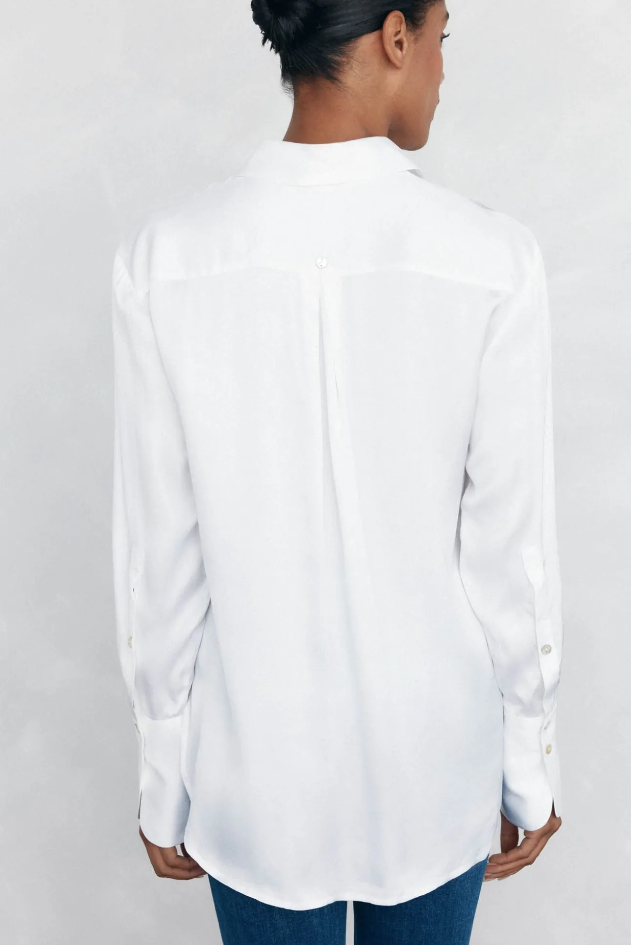 Camisa satén oversize