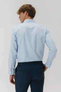Camisa semivestir Oxford cuadros