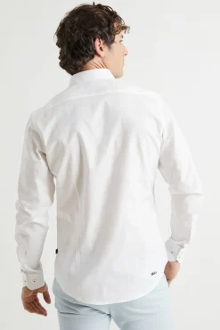 Camisa Slim Fit Oxford