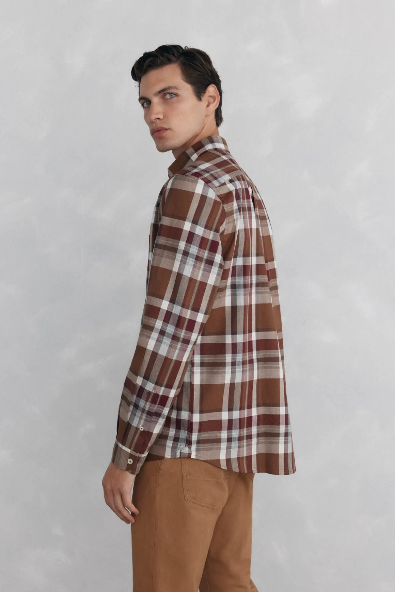 Camisa twill cuadros
