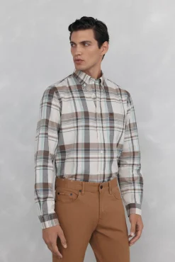 Camisa twill cuadros